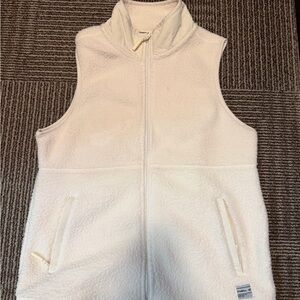 O'Neill Cream Fleece Zip-Up Vest